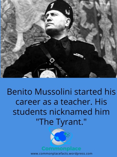#WWII #Italy #Mussolini #teachers #education #tyrant
