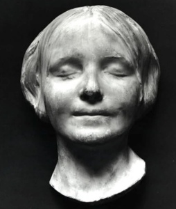 The death mask of "L'Inconnue de la Seine (the Unknown Woman of the Seine)."